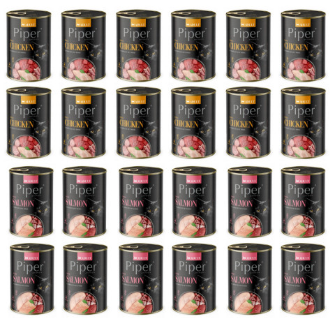 DOLINA NOTECI Piper Animals MIX Flavours - vlhké krmivo pro kočky - 24x400g - Fotogalerie 1