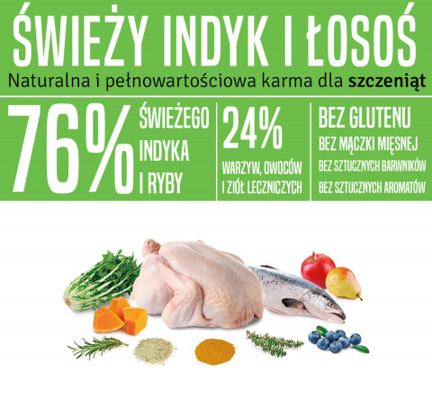 ARQUIVET Fresh Puppy Krůtí a Losos - polo-mokré krmivo pro psy - 10kg - Fotogalerie 2