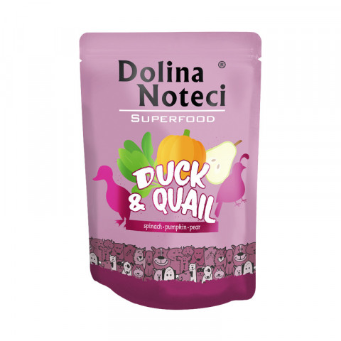 DOLINA NOTECI Superfood Duck and quail - vlhké krmivo pro psy - 300g - Fotogalerie 1