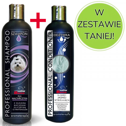 CERTECH Super Beno Professional - Šampon pro maltézáčka 250 ml + Kondicionér pro světlou srst 250 ml - Fotogalerie 1