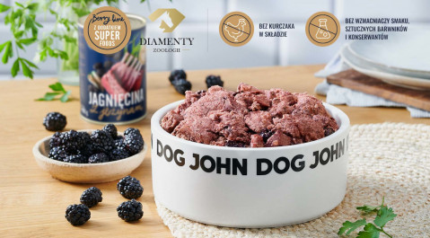 JOHN DOG Berry Adult Lamb with blackberries - Mokré krmivo pro psy - 6 x 400 g - Fotogalerie 2