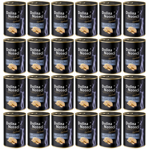 DOLINA NOTECI Premium Sterilised Bohatá na perličku – mokré krmivo pro kočky – 24×400 g - Fotogalerie 1