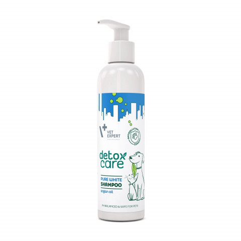 VET EXPERT Detox Care Pure White Shampoo - šampon pro psy a kočky - 250 ml - Fotogalerie 1