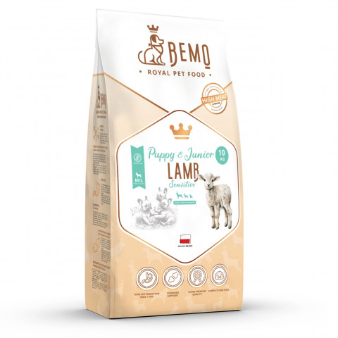 BEMO Sensitive Junior Lamb Medium/Large Mono - suché krmivo pro psy - 10kg - Fotogalerie 1
