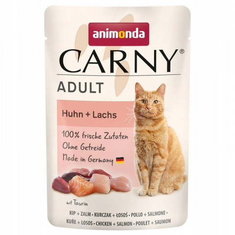 ANIMONDA Carny Adult Chicken and salmon - mokré krmivo pro kočky - 85g - Fotogalerie 1