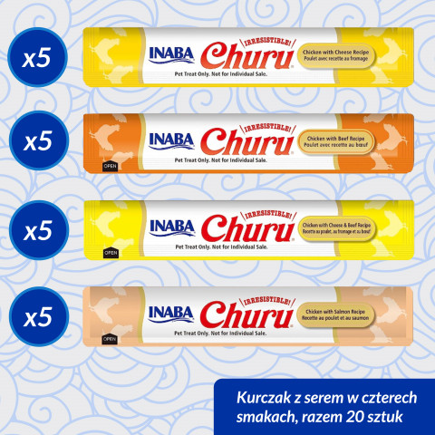 INABA Churu Variety box Chicken and beef - pamlsek pro kočky - 20 x 14g - Fotogalerie 3