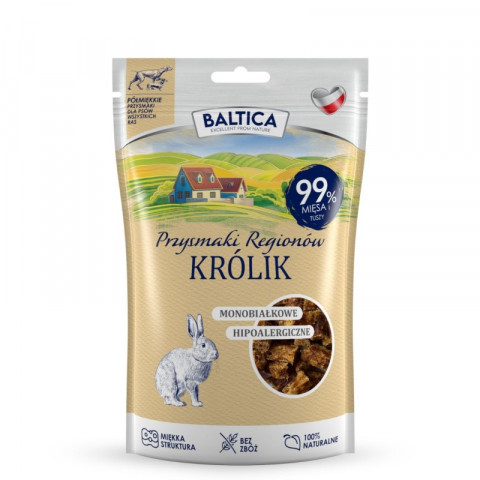 BALTICA Przysmaki regionów Monoprotein Rabbit - pamlsek pro psa - 80g - Fotogalerie 1