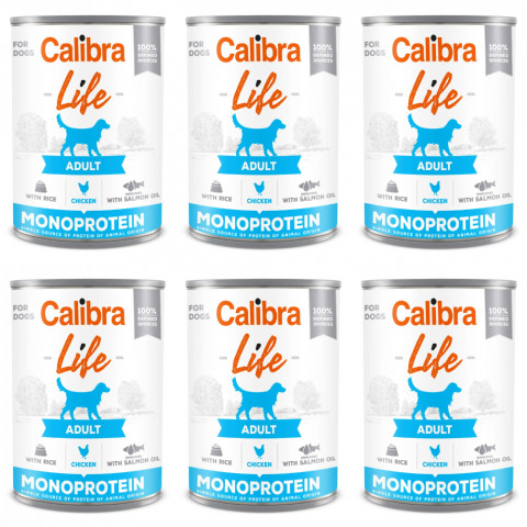 CALIBRA Dog Life Adult Kuře s rýží - mokré krmivo pro psy - 6x400g - Fotogalerie 1