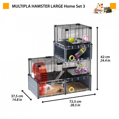 FERPLAST Multipla hamster large - klec pro hlodavce - 107,5 x 37,5 x 42 cm - Fotogalerie 8