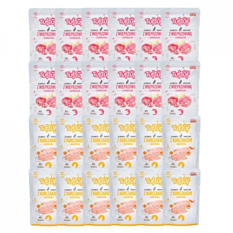 TUF TUF Mielonka MIX 2 PŘÍCHUTÍ – mokré krmivo pro psy – 24x300 g - Fotogalerie 1