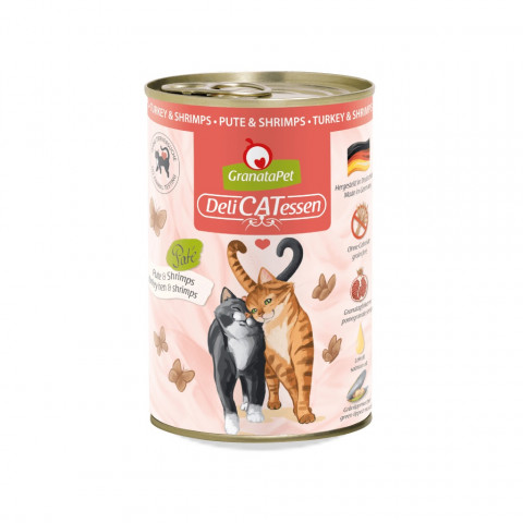GRANATAPET DeliCATessen Turkey and shrimps - mokré krmivo pro kočky - 400g - Fotogalerie 1