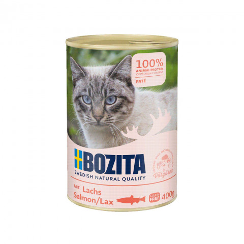 BOZITA Paštika z lososa - mokré krmivo pro kočky - 400g - Fotogalerie 1