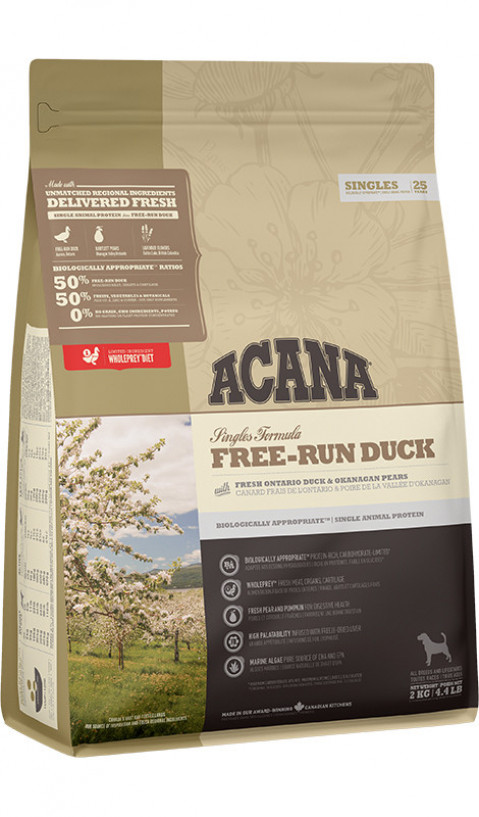 ACANA Singles Free-Run Duck - suché krmivo pro psy - 2kg - Fotogalerie 1