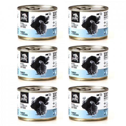 3COTY 21. Turkey and chicken - mokré krmivo pro kočky - 6x180g - Fotogalerie 1