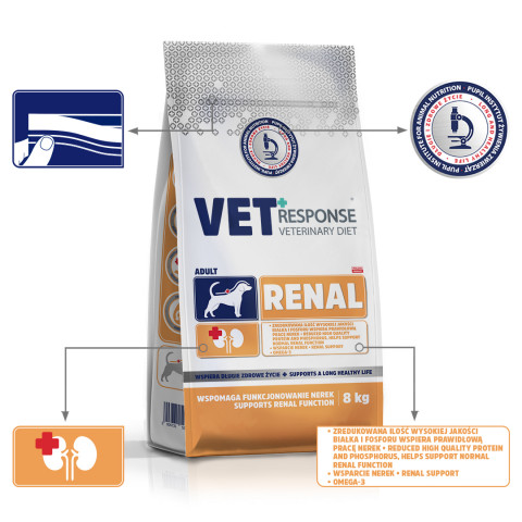 VET RESPONSE Renal - suché krmivo pro psy - 8kg - Fotogalerie 4