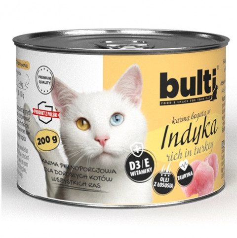 BULTI Rich in turkey - mokré krmivo pro kočky - 200g - Fotogalerie 1
