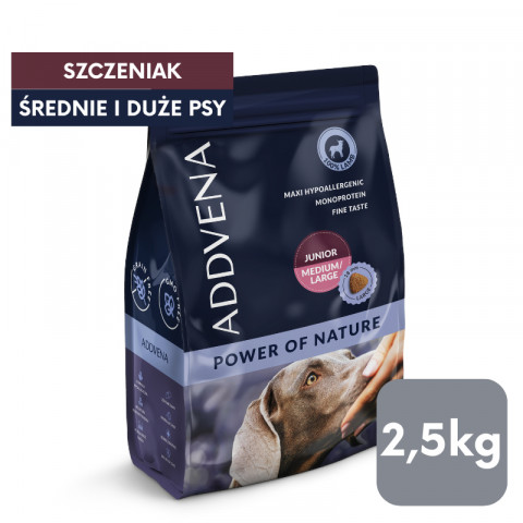 ADDVENA Power of Nature Junior Medium/Large Lamb - suché krmivo pro psy - 2,5kg - Fotogalerie 4