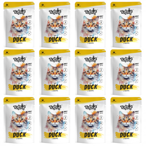 TUF TUF with duck - mokré krmivo pro kočky - 12x300g - Fotogalerie 1