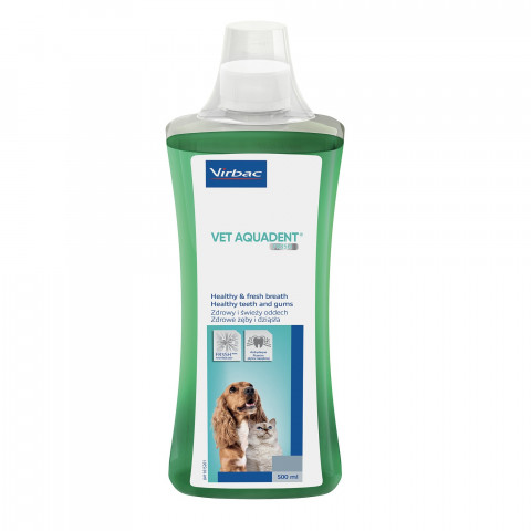 VIRBAC Vet Aquadent FR3SH - roztok pro hygienu dutiny ústní u psů a koček – 500ml - Fotogalerie 1