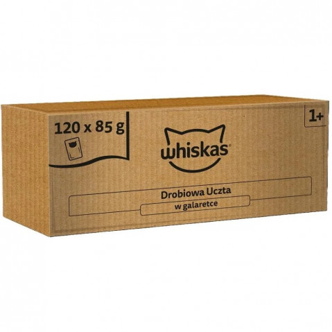 WHISKAS Učta v želé Drůbež – mokré krmivo pro kočky – 120x85g - Fotogalerie 1