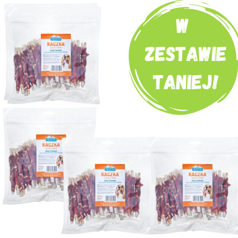 PETITTO Špíz z kachny - pamlsek pro psy - 4x500g - Fotogalerie 1