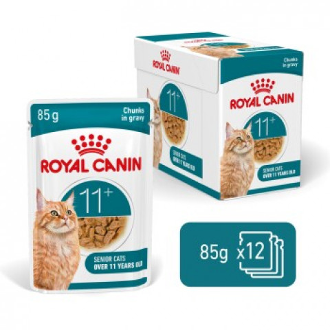 ROYAL CANIN Ageing 11+ Chunks in gravy - mokré krmivo pro kočky - 12x85g - Fotogalerie 1