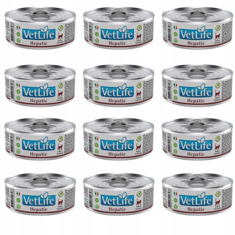 FARMINA Vet Life Natural Diet Cat Hepatic - mokré krmivo pro kočky - 12x85 g - Fotogalerie 1