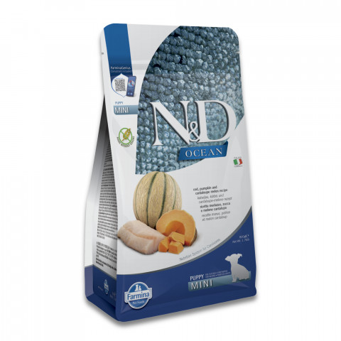 FARMINA N&D Ocean Dog Cod, Pumpkin & Cantaloupe Melon Puppy Mini - suché krmivo pro psy - 800g - Fotogalerie 8