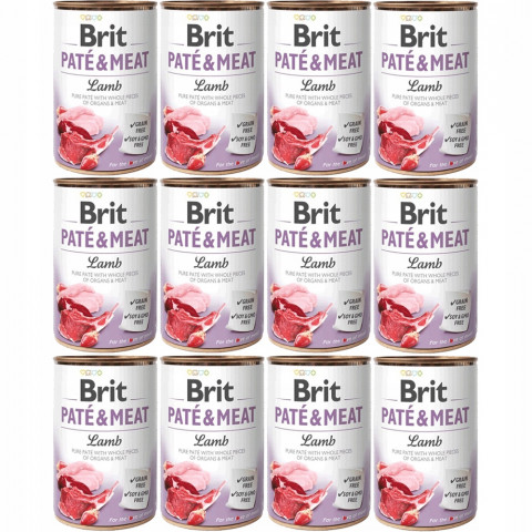 BRIT Paté & Meat Lamb mokré krmivo pro psy - 12x400g - Fotogalerie 1