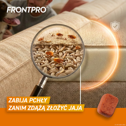 FRONTPRO Tablety proti blechám a klíšťatům pro psa (>10-25 kg) - 3x 68mg - Fotogalerie 5