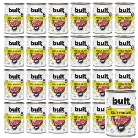 BULT Rich in beef - vlhké krmivo pro psy - 24x400g - Fotogalerie 1