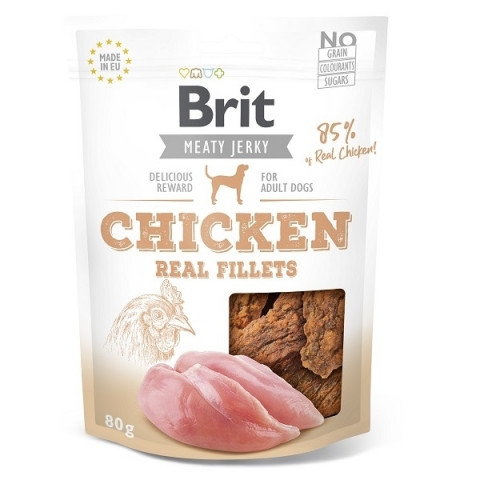 BRIT Jerky Snack Chicken - pamlsek pro psa - 80g - Fotogalerie 1