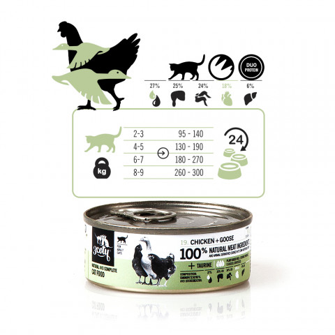 3COTY Chicken with goose - mokré krmivo pro kočky - 80g - Fotogalerie 6