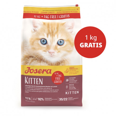 JOSERA JosiCat Kitten – suché krmivo pro kočku – 10kg + 1kg - Fotogalerie 1