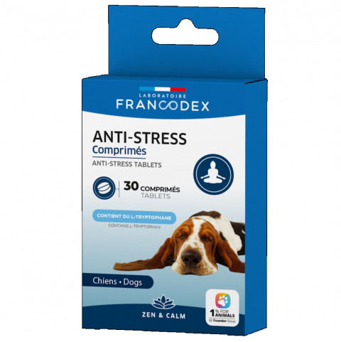 FRANCODEX Anti-stress - antistresové tablety pro psy - 30 ks - Fotogalerie 1