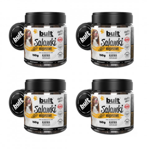 BULT Pork salametti - pamlsek pro psa - 4x150g - Fotogalerie 1