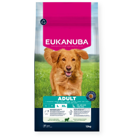 EUKANUBA Adult L XL Rich in lamb & rice - suché krmivo pro psy - 12kg - Fotogalerie 1