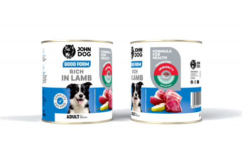 JOHN DOG Good Form Rich in lamb - vlhké krmivo pro psy - 800g - Fotogalerie 2
