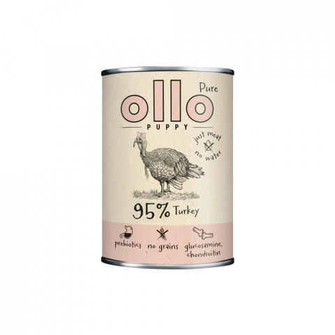 OLLO Puppy Pure Turkey - vlhké krmivo pro psy - 850g - Fotogalerie 1