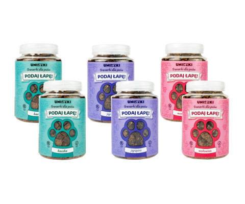UNISZKI Tréninkové pamlsky Podaj łapę MIX chutí - pamlsek pro psy - 6x210g - Fotogalerie 1