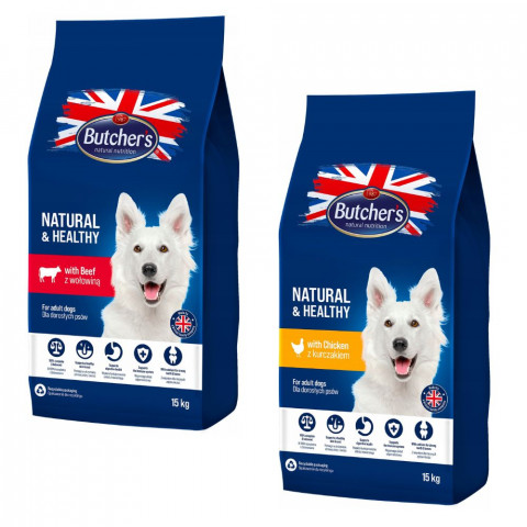 Butcher's Pet Care Natural&Healthy 15 kg Dospělý jedinec Hovězí - Fotogalerie 1
