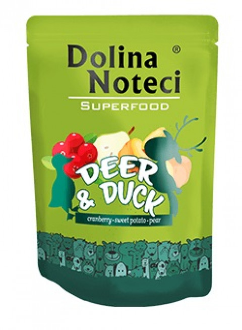 Dolina Noteci Superfood - Jelen a kachna - vlhké krmivo pro psy - 300 g - Fotogalerie 1