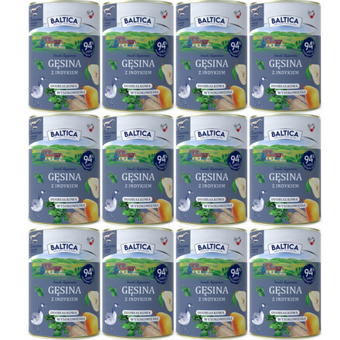 BALTICA Chutě regionů Husa s krůtou - mokré krmivo pro psy - 12x400g - Fotogalerie 1