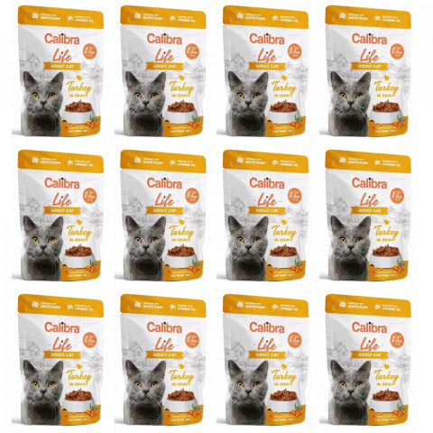 CALIBRA Cat Life Adult Turkey in gravy - mokré krmivo pro kočky - 12x85g - Fotogalerie 1
