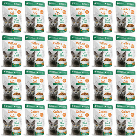 CALIBRA Cat Life Adult Duck in gravy - mokré krmivo pro kočky - 24x85g - Fotogalerie 1
