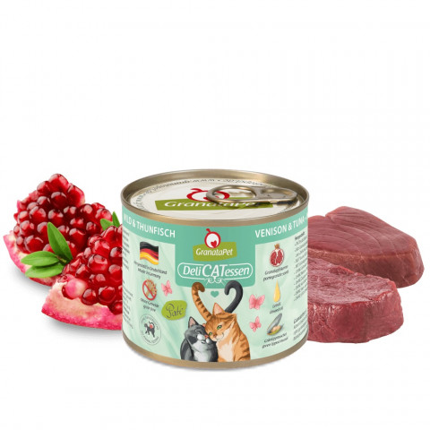 GRANATAPET DeliCATessen Venison and tuna - mokré krmivo pro kočky - 200g - Fotogalerie 2