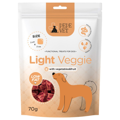 PEPE VET Light Veggie - pamlsek pro psa - 70g - Fotogalerie 1