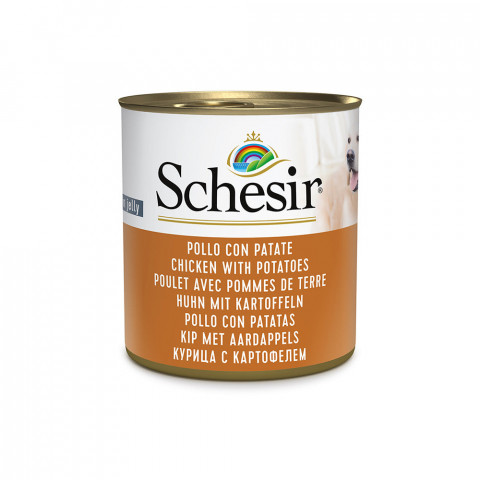 SCHESIR Chicken with potatoes in jelly - vlhké krmivo pro psy - 285g - Fotogalerie 1