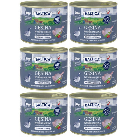 BALTICA Chuť regionů Mono Husa - mokré krmivo pro kočky - 6x185g - Fotogalerie 1