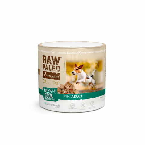 VETEXPERT Raw Paleo Olympic Duck Mini Mono - pamlsek pro psa - 90g - Fotogalerie 1